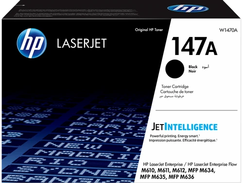 טונר שחור מקורי HP 147A W1470A (הספק 10,500 דף)