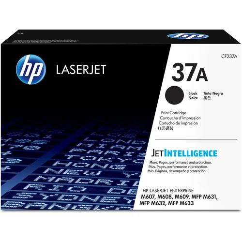 טונר שחור מקורי HP 37A CF237A (הספק 11,000 דף)