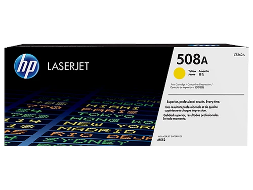 טונר צהוב מקורי HP 508A CF362A (הספק 5,000 דף)