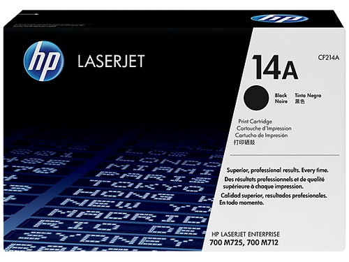 טונר שחור מקורי HP 14A CF214A (הספק 10,000 דף)