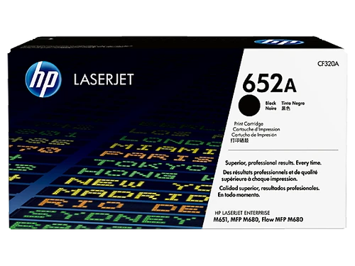 טונר שחור מקורי HP 652A CF320A (הספק 11,500 דף)