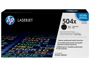 טונר שחור מקורי HP 504X CE250X (הספק 10,500 דף)