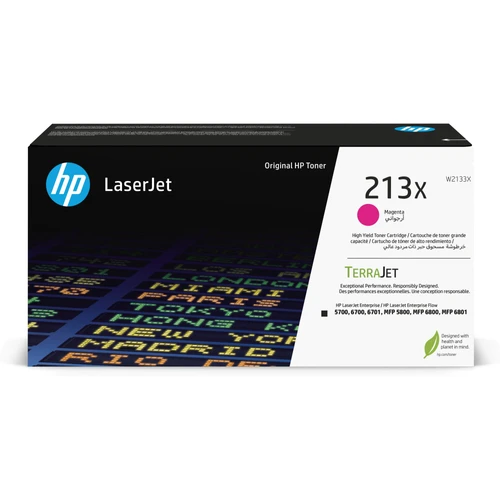טונר אדום מקורי HP 213X W2133X (הספק 6,000 דף)