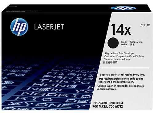 טונר שחור מקורי HP 14X CF214X (הספק 17,500 דף)