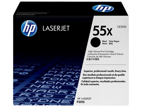 טונר שחור מקורי HP 55X CE255X (הספק 12,500 דף)