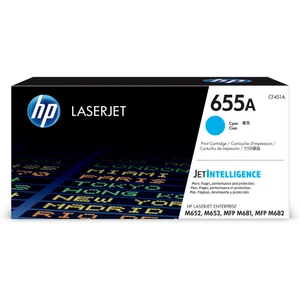 טונר כחול מקורי HP 655A CF451A (הספק 10,500 דף כל אחד)