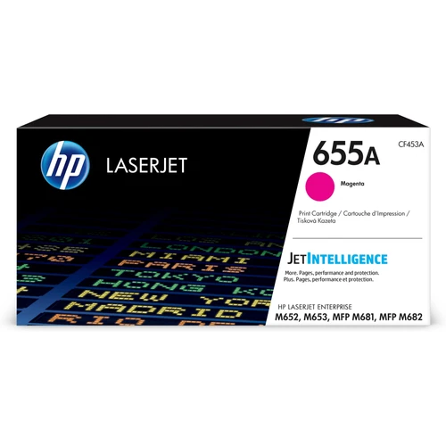 טונר אדום מקורי HP 655A CF453A (הספק 10,500 דף כל אחד)