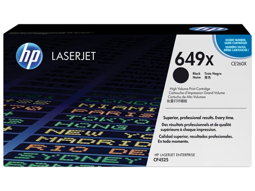 טונר שחור מקורי HP 649X CE260X (הספק 17,000 דף)