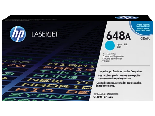 טונר כחול מקורי HP 648A CE261A (הספק 11,000 דף)