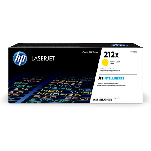טונר צהוב מקורי HP 212X W2122X (הספק 10,000 דף)