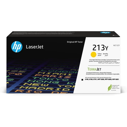 טונר צהוב מקורי HP 213Y W2132Y (הספק 12,000 דף)