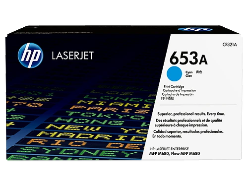 טונר כחול מקורי HP 653A CF321A (הספק 16,500 דף)