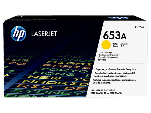 טונר צהוב מקורי HP 653A CF322A (הספק 16,500 דף)