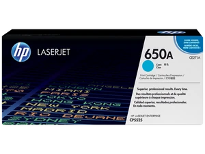 טונר כחול מקורי HP 650A CE271A (הספק 15,000 דף)