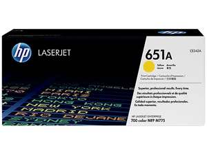 טונר צהוב מקורי HP 651A CE342A (הספק 16,000 דף)