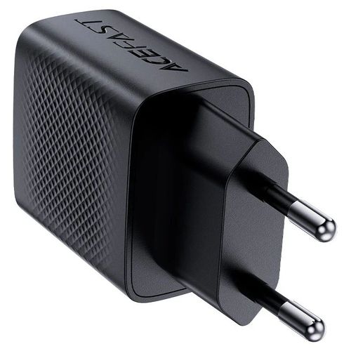 סט טעינה הכולל ראש מטען מהיר USB-C וכבל USB-C, טעינת PD20W מהירה, שחור