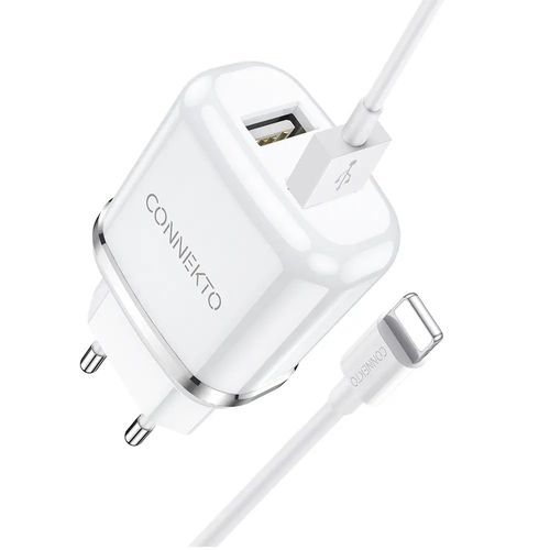סט טעינה הכולל ראש מטען מהיר 2 יציאות USB-A וכבל USB-A ל-Lightning