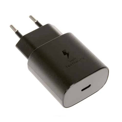 ראש מטען קיר סמסונג USB-C, טעינה מהירה 25W, שחור