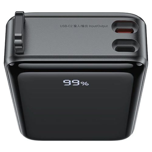 מטען נייד (סוללת גיבוי) 20000mAh לטעינה מהירה PD67W, שחור