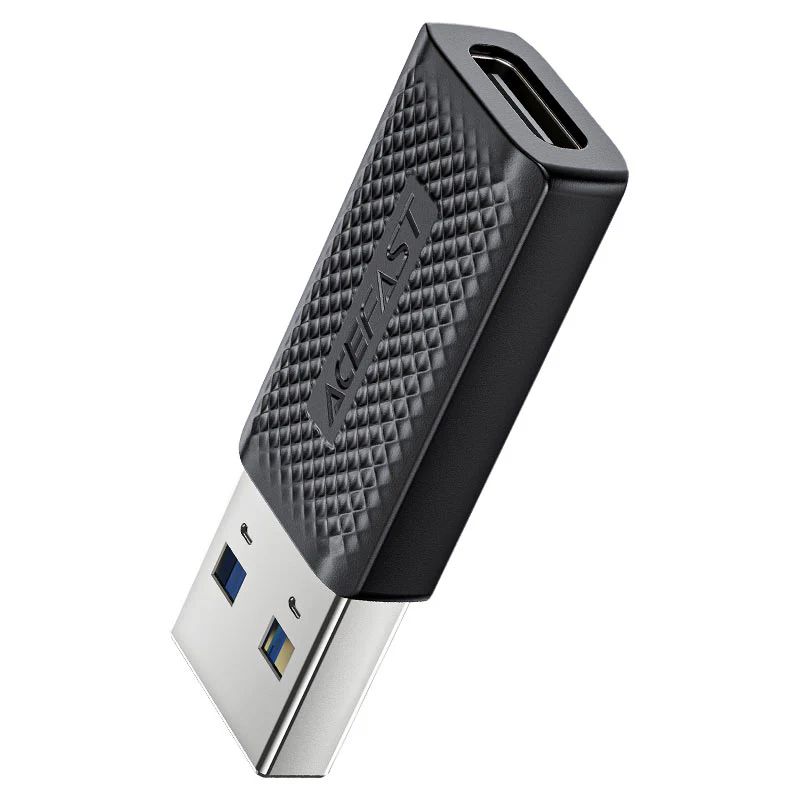 מתאם USB-C ל-USB-A מהיר וקומפקטי, שבב חכם לטעינה בטוחה