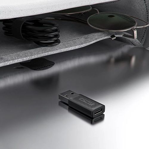 מתאם USB-C ל-USB-A מהיר וקומפקטי, שבב חכם לטעינה בטוחה