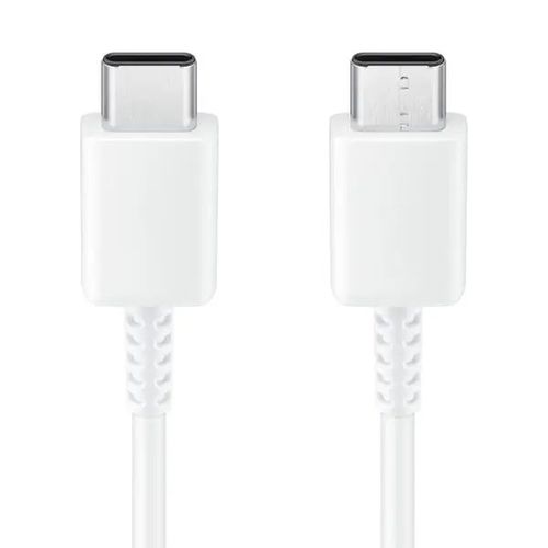 כבל סנכרון וטעינה USB-C ל-USB-C סמסונג מקורי, אורך 0.8 מטר, לבן
