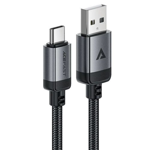 כבל סנכרון וטעינה איכותי USB-A ל-USB-C עשוי סגסוגת אלומיניום וחיפוי קלוע, 1.2 מטר
