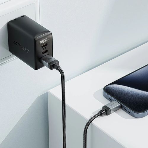 כבל סנכרון וטעינה איכותי USB-A ל-USB-C עשוי סגסוגת אלומיניום וחיפוי קלוע, 1.2 מטר