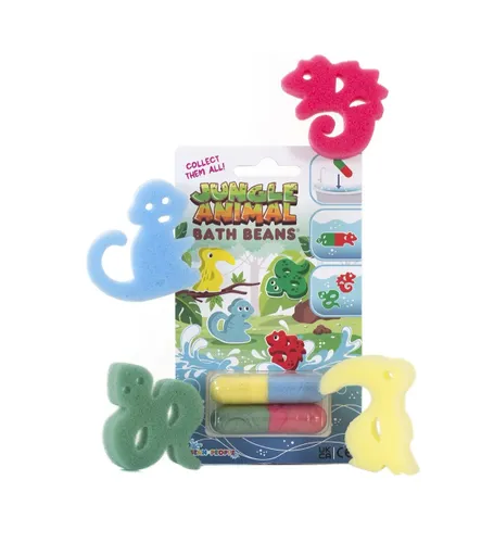 צבעי מים קפסולה לאמבטיה של BEAN PEOPLE בנושא חיות ג'ונגל