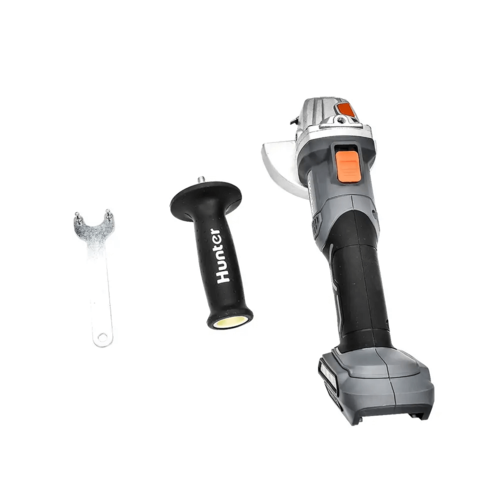 משחזת זווית נטענת Hunter 18V דגם 100411-025 + סוללה 3Ah + מטען