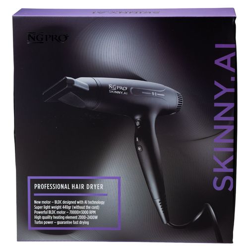 מיבש שיער סקיני הדור החדש SKINNY AI TURBO POWER – NG PRO גדעון קוסמטיקס