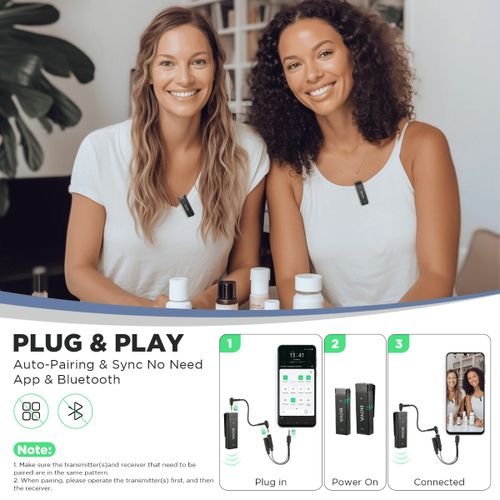 מיקרופונים אלחוטיים Boya BY-W4