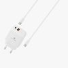 מטען קיר מהיר MIRACASE TYPE C TO TYPE C CABLE 20W  לבן