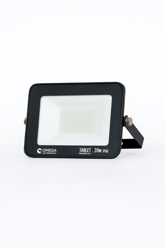 פנס הצפה טאבלט 20W שחור Omega