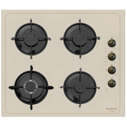 כיריים 4 להבות 60 ס״מ כפרי SOL FM-228C BEIGE