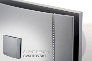 ונטה מושתקת 4" כסופה בעיצוב אבני סברובסקי S&P Silent Design CZ-100 Swarovski 