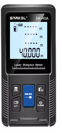 מד טווח לייזר עד 40 מטר דגם SK-40A PRO