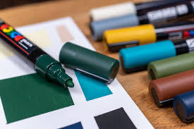 חדש! סט 8 טושי פוסקה בגוונים חמים  Posca  PC-5M EARTH COLORS