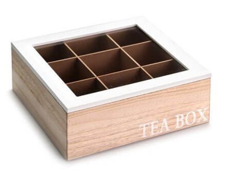 קופסא לשקיות תה 9 תאים NY-4256