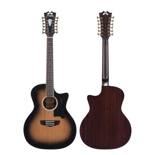 גיטרה אקוסטית 12 מיתרים מוגברת D'Angelico PREMIER FULTON AGED BURST CUTAWAY