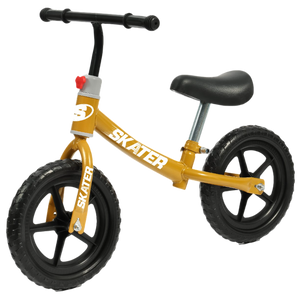 אופני איזון ודחיפה קלילים עם גלגלי "EVA 12 לגילאי שנתיים ומעלה - מוזהב