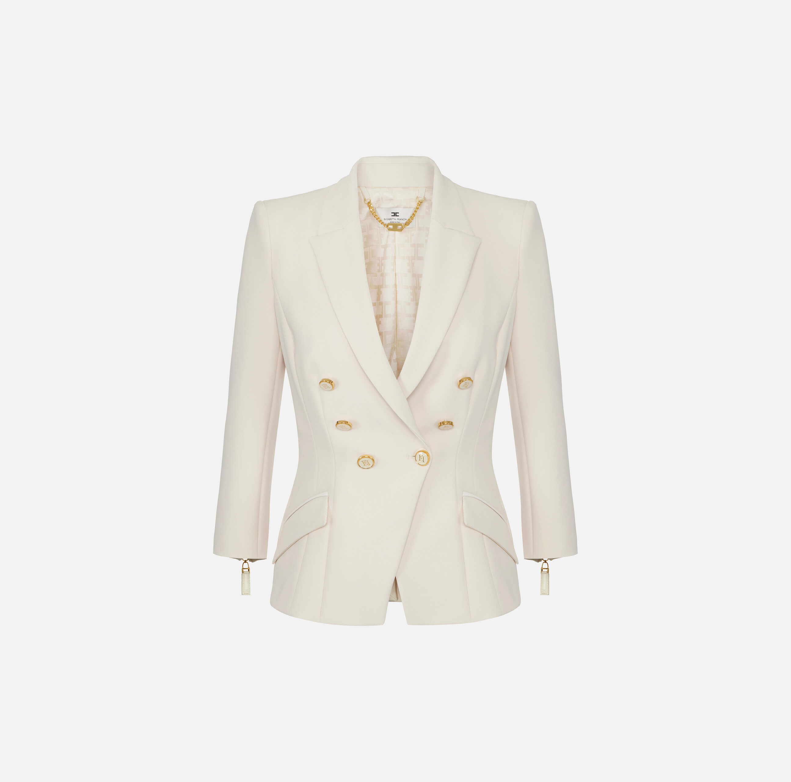 Jacket in double layer crêpe