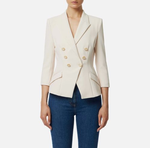 Jacket in double layer crêpe