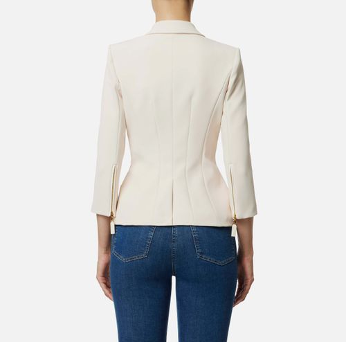 Jacket in double layer crêpe