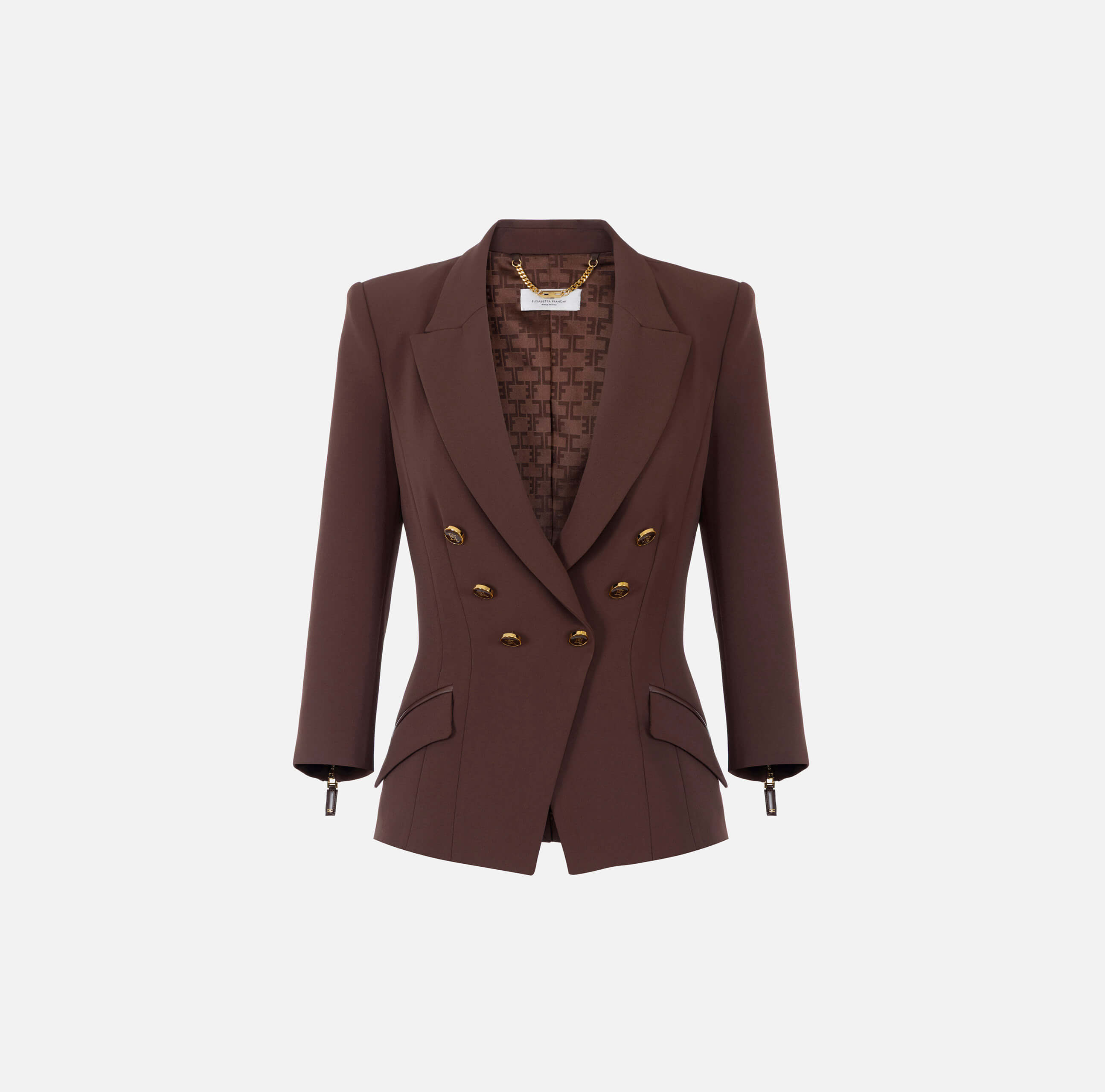 Jacket in double layer crêpe