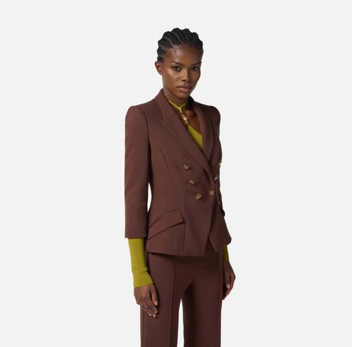 Jacket in double layer crêpe