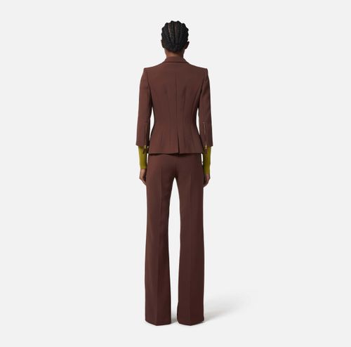 Jacket in double layer crêpe