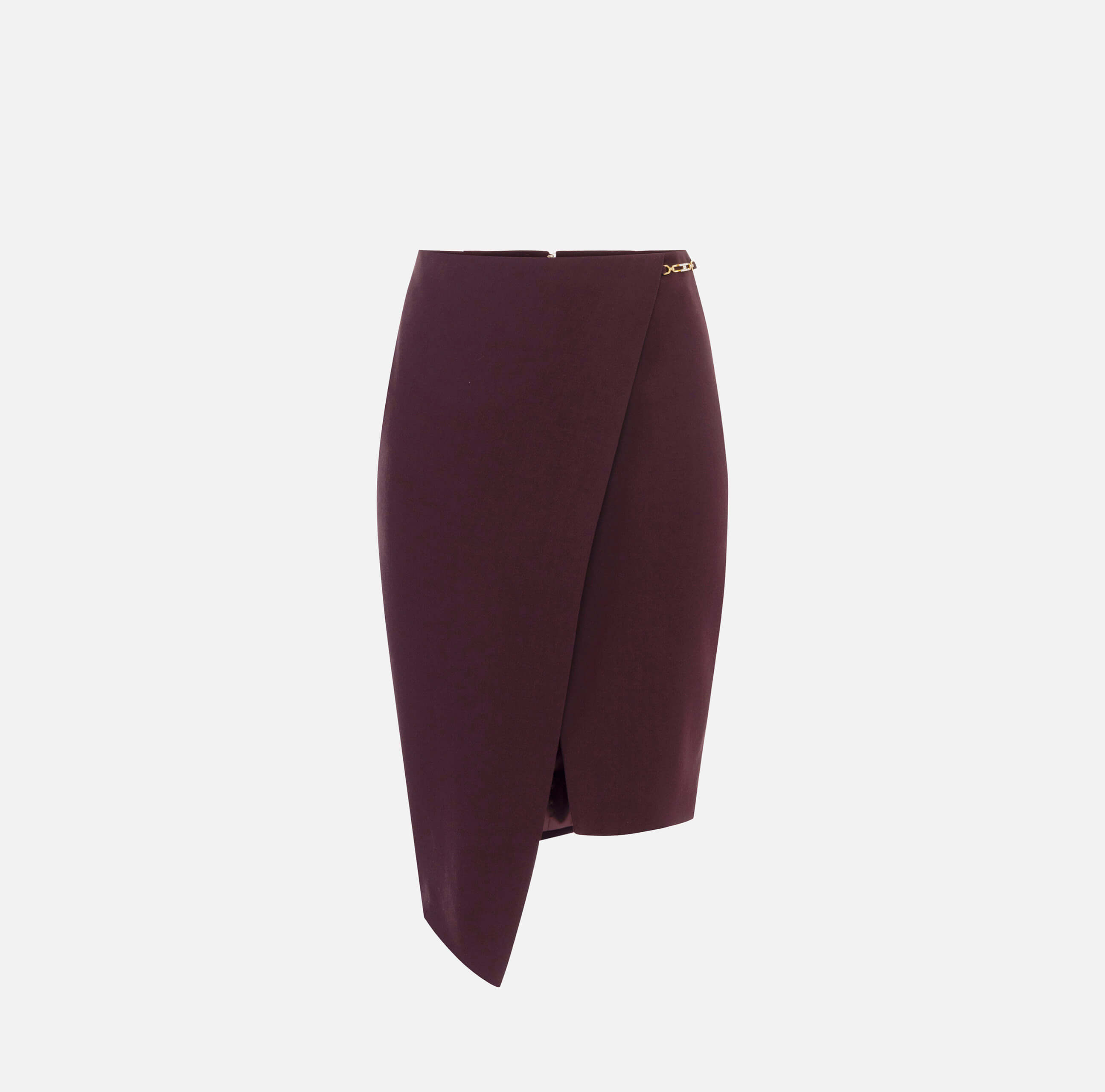 Skirt in crêpe fabric with jewel detail