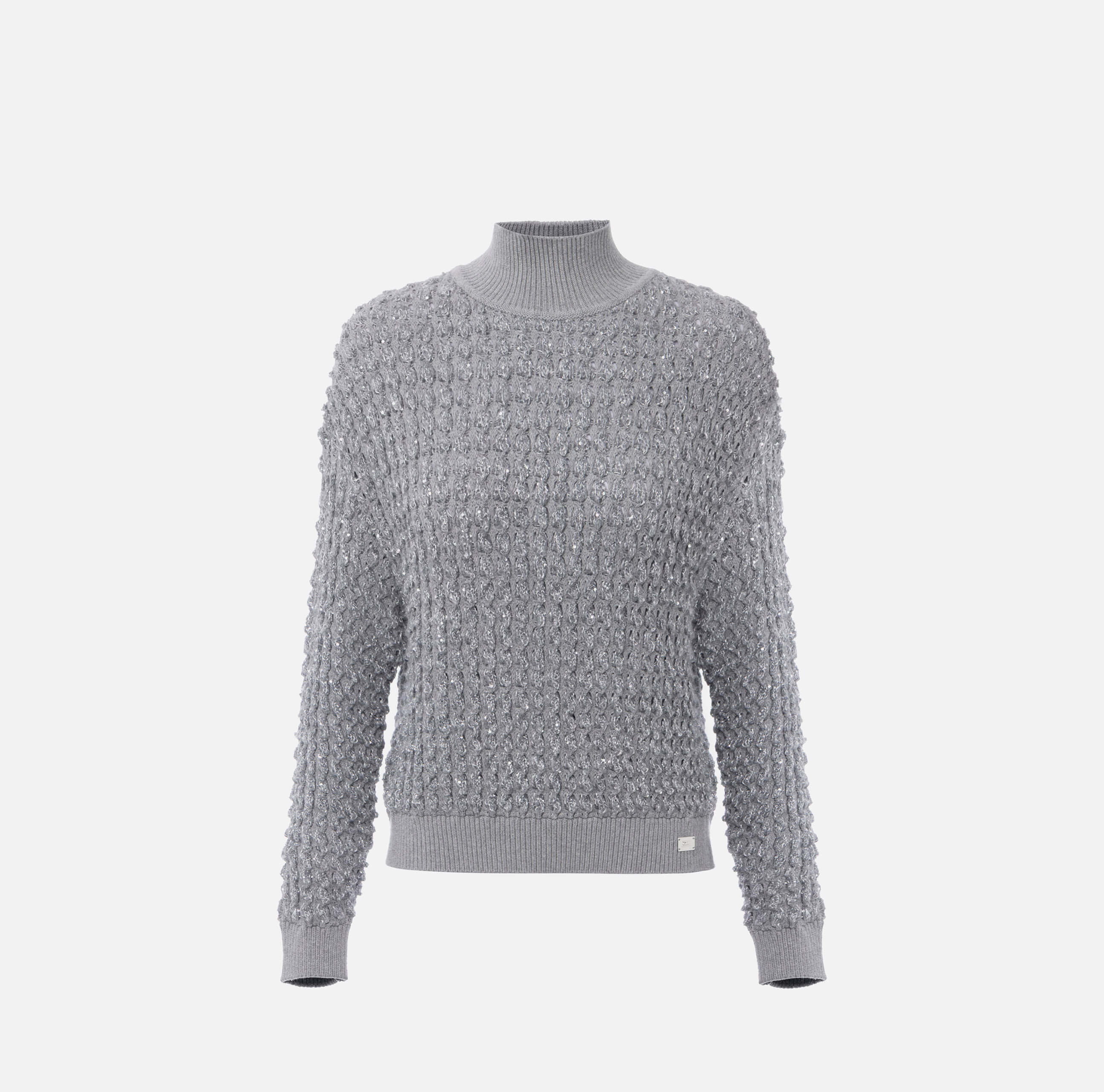 Bouclé top with sequins