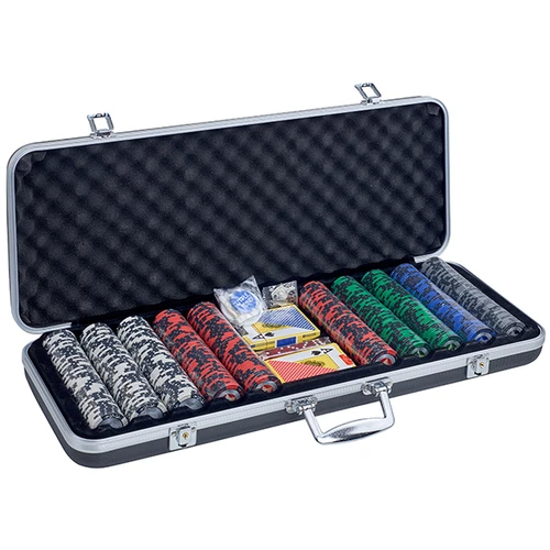 מזוודת פוקר מקצועית 500 צ'יפים איכותיים PRO POKER